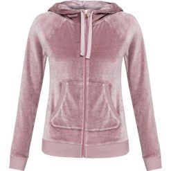Bluza DEHA HARMONIC. Różowe bluzy damskie Deha, bez wzorów, z dzianiny, bez rękawów, z kapturem. W wyprzedaży za 218,00 zł.