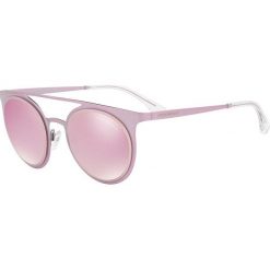 Emporio Armani - Okulary. Różowe okulary przeciwsłoneczne damskie marki Emporio Armani, okrągłe. Za 679,90 zł.