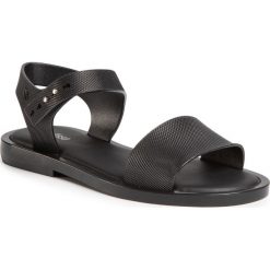 Sandały MELISSA - Mar Sandal Chrome Ad 32639 Black 50522. Czarne klapki damskie Melissa, bez wzorów, z tworzywa sztucznego, bez obcasa, na obcasie. Za 299,00 zł.