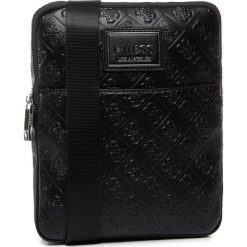 Saszetka GUESS - Dan Logo (Embossed) HMDNLE P0224 BLA. Czarne torby męskie skórzane Guess, z aplikacjami, ze skóry ekologicznej, młodzieżowe. W wyprzedaży za 229,00 zł.