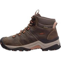 Keen GYPSUM II WP Buty trekkingowe cornstock/gold coral. Brązowe buty trekkingowe damskie marki Keen, z materiału. W wyprzedaży za 463,20 zł.
