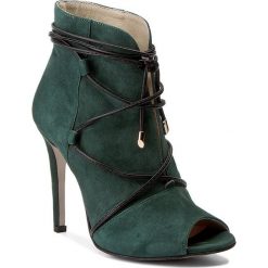 Botki BALDACCINI - 934500-H Ziel Zamsz/Cz. Rzemyk. Czarne buty zimowe damskie marki Baldaccini, z materiału, na obcasie. W wyprzedaży za 259,00 zł.