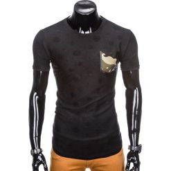 T-shirty męskie: T-SHIRT MĘSKI Z NADRUKIEM MORO S868 – CZARNY