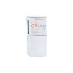 Sally Hansen Salon Gel Polish Step 3 Gel Top Coat lakier do paznokci 4 ml dla kobiet. Szare topy damskie Sally Hansen, s, bez wzorów, z lakierowanej skóry, z klasycznym kołnierzykiem. Za 39,80 zł.