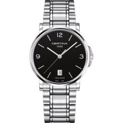PROMOCJA ZEGAREK CERTINA GENT QUARTZ C017.410.11.057.00. Szare zegarki męskie CERTINA, ze stali. W wyprzedaży za 869,00 zł.
