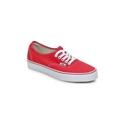 Buty Vans AUTHENTIC. Czerwone trampki i tenisówki damskie marki Vans, bez wzorów, bez zapięcia. Za 289,00 zł.