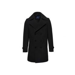 PŁASZCZ FALCON. Czarne płaszcze na zamek męskie Guns&tuxedos, na jesień, m. Za 449,99 zł.