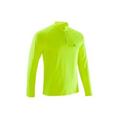 Bluza do biegania RUN WARM męska. Żółte bluzy męskie marki KALENJI, m, z długim rękawem, długie. Za 34,99 zł.