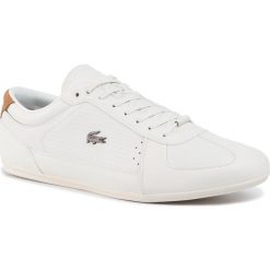 Sneakersy LACOSTE - Evara 319 1 Cma 7-38CMA00142R2 Off Wht/Lt Brw. Białe sneakersy męskie Lacoste, na co dzień, bez wzorów, ze skóry ekologicznej, bez zapięcia. Za 499,00 zł.