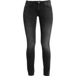 Nudie Jeans LIN Jeans Skinny Fit black. Szare jeansy damskie marki Nudie Jeans, bez wzorów, z elastanu. Za 579,00 zł.