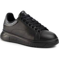 Sneakersy EMPORIO ARMANI - X4X264 XM228 R625 Black/Smoke. Czarne sneakersy męskie Emporio Armani, bez zapięcia. Za 1029,00 zł.