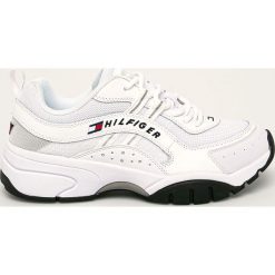 Tommy Jeans - Buty. Białe sneakersy męskie Tommy Jeans, z jeansu, na sznurówki. Za 539,90 zł.