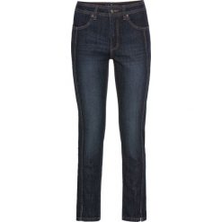 Wygodne dżinsy ze stretchem 7/8 SLIM bonprix ciemnoniebieski. Niebieskie jeansy damskie bonprix. Za 63,99 zł.