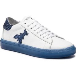 Sneakersy PATRIZIA PEPE - 2V8807/A2GX-J2DN White/Blue. Białe półbuty damskie Patrizia Pepe, ze skóry. W wyprzedaży za 469,00 zł.