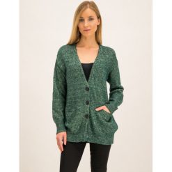 Kardigan Patrizia Pepe 8J0897/A5G0-G464. Zielone swetry damskie Patrizia Pepe, bez wzorów, z bawełny, bez rękawów, bez kaptura. W wyprzedaży za 689,00 zł.