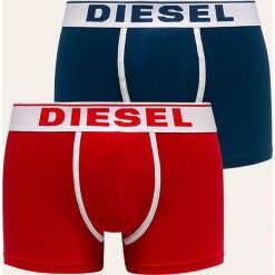 Diesel - Bokserki (2-pack). Czerwone bokserki męskie Diesel, bez wzorów, z elastanu. Za 139,90 zł.
