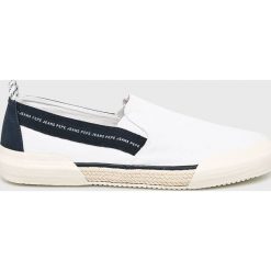 Pepe Jeans - Tenisówki. Białe tenisówki męskie marki Pepe Jeans, z jeansu. Za 299,90 zł.