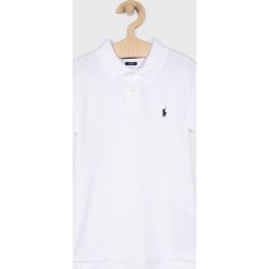 Polo Ralph Lauren - Polo dziecięce 134-176 cm. Białe t-shirty chłopięce Polo Ralph Lauren, bez wzorów, z bawełny, z krótkim rękawem. Za 189,90 zł.