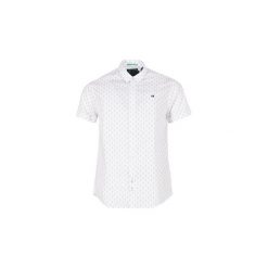 Koszule z krótkim rękawem Scotch Soda PERDUEL. Białe koszule męskie Scotch & Soda, s, bez wzorów, bez kołnierzyka, z krótkim rękawem. Za 207,20 zł.