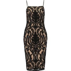 Sukienki hiszpanki: Missguided BAROQUE PLACED MIDI DRESS Sukienka koktajlowa black