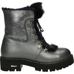 Botki - 38037 CAL SIL. Czarne botki damskie skórzane marki Venezia. Za 299,00 zł.