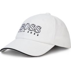 Czapka z daszkiem BOSS - J21Z00 White 10B. Białe czapki damskie Boss, bez wzorów, z bawełny. Za 159,00 zł.