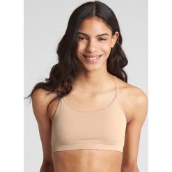 Top w kolorze cielistym. Brązowe topy damskie Gap Body, l, bez wzorów, z materiału. W wyprzedaży za 39,95 zł.