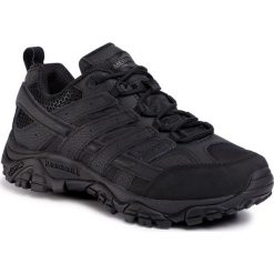 Trekkingi MERRELL - Moab 2 Tactical J15861 Black. Czarne trapery męskie Merrell, ze skóry, bez zapięcia, trekkingowe. Za 439,00 zł.