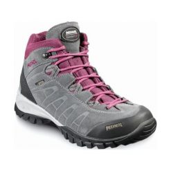 Buty trekkingowe damskie: MEINDL Buty damskie Piemont Lady Mid GTX szaro-fioletowe r. 38.5 (5268)