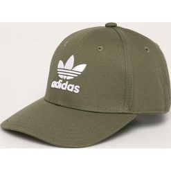 Adidas Originals - Czapka. Zielone czapki damskie adidas Originals, bez wzorów, z bawełny. Za 69,90 zł.