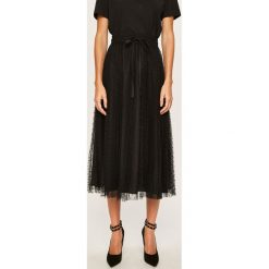 Red Valentino - Spódnica. Czarne spódniczki damskie Red Valentino, na co dzień, bez wzorów, z poliesteru, casualowe, maxi, rozkloszowane. W wyprzedaży za 1799,00 zł.