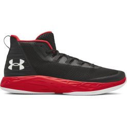 Under Armour Jet Mid Basketball Tenisówki Czarny Czerwony. Czerwone trampki męskie Under Armour, bez wzorów, z materiału, bez zapięcia. Za 378,95 zł.