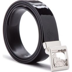 Pasek Męski VERSACE COLLECTION - V910229 VM00399 V085 95 Nero/Nero. Czarne paski męskie Versace Collection, w paski, z lakierowanej skóry. W wyprzedaży za 629,00 zł.