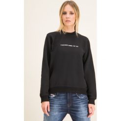 Bluza Diesel Ang-Copy 00S77G 0IAJH. Czarne bluzy damskie Diesel, s, bez wzorów, z bawełny, bez rękawów, bez kaptura. W wyprzedaży za 379,00 zł.