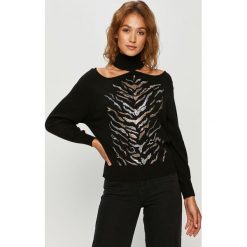 Pinko - Sweter. Czarne swetry damskie Pinko, s, z aplikacjami, z wiskozy, z długim rękawem, długie, bez kaptura. Za 1059,00 zł.