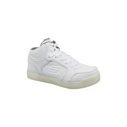 Buty Dziecko Skechers Energy Lights 90622L-WHT. Szare trampki dziewczęce Skechers, bez wzorów, bez zapięcia. Za 249,99 zł.