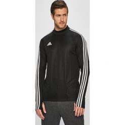 Adidas Performance - Bluza. Czarne bluzy męskie adidas Performance, xl, z nadrukiem, z poliesteru, z okrągłym kołnierzem, bez rękawów, bez kaptura. W wyprzedaży za 149,90 zł.