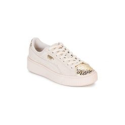 Buty Dziecko Puma G JR S PLATFORM ATHLUXE.WH. Białe trampki dziewczęce Puma, bez wzorów, bez zapięcia. Za 244,30 zł.