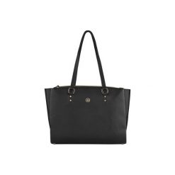Wenger damska torebka na laptopa ROSALYN - 14", 606495, czarna. Czarne torby na laptopa Wenger, bez wzorów, ze skóry. Za 349,00 zł.