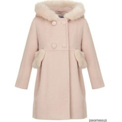 Płaszczyk Natural Beige Fur. Brązowe płaszcze dziewczęce marki Pakamera, na zimę, z wełny. Za 360,00 zł.