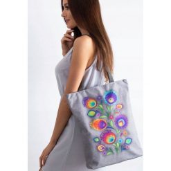 Torebka damska shopper bag Lorenti Sunny Hanka 016 - Szary. Szare torby damskie na zakupy LORENTI, bez wzorów, biznesowe, bez dodatków. Za 74,99 zł.