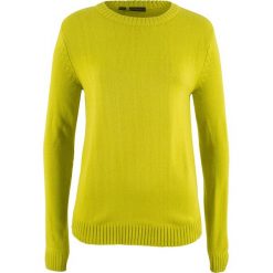 Swetry damskie: Sweter bonprix pistacjowy