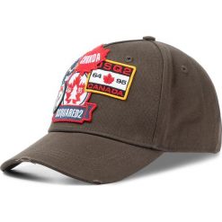 Czapka z daszkiem DSQUARED2 - Patch Cargo Baseball Caps BCM0242 05C00001 8066 Militare. Zielone czapki męskie Dsquared2, bez wzorów, z bawełny. W wyprzedaży za 589,00 zł.