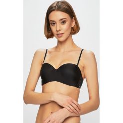 Emporio Armani - Biustonosz. Białe biustonosze Emporio Armani, z haftami, z elastanu. Za 239,90 zł.