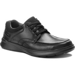 Półbuty CLARKS - Cotrell Edge 261373857 Blk Smooth Leather. Czarne półbuty męskie Clarks, na co dzień, bez wzorów, ze skóry, klasyczne, bez zapięcia. Za 319,00 zł.