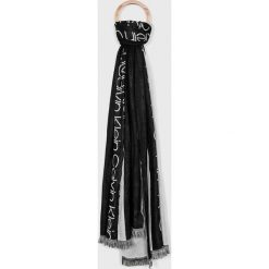 Calvin Klein - Chusta. Czarne chusty damskie marki Calvin Klein, z tkaniny. Za 299,90 zł.