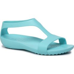 Sandały CROCS - 205469 Turquoise. Niebieskie klapki damskie Crocs, bez wzorów, z tworzywa sztucznego, bez obcasa. Za 139,99 zł.