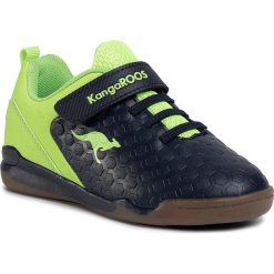 Sneakersy KANGAROOS - Speed Court Ev 18415 000 4045 Dk Navy/Lime. Niebieskie trampki chłopięce KangaROOS, bez wzorów, ze skóry ekologicznej, na rzepy. Za 129,00 zł.