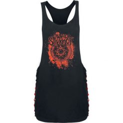Slipknot Smoke Star Top damski czarny. Czarne topy damskie marki Slipknot, l, z nadrukiem. Za 54,90 zł.