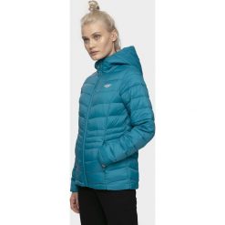 Kurtka puchowa damska KUDP301 - kobalt. Pomarańczowe kurtki damskie l, z syntetyku. W wyprzedaży za 179,99 zł.